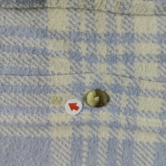 423. Faherty Legend Sweater Shirt | Color: Light Blue/Off-White Plaid - Picture 6 of 9